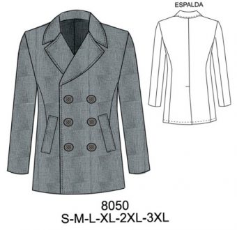 8050 CHAQUETON CRUZADO TIPO MARINO