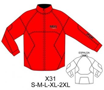 X31 CHAQUETA SOFTSHELL CON CORTES