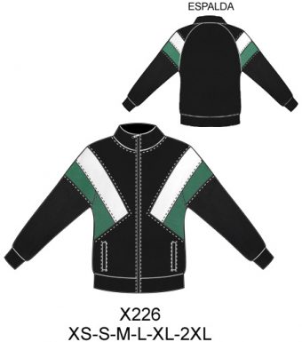 X226 POLERON LARGO OVERSIZE, CON CORTES