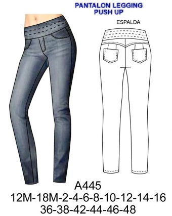 A445 LEGGINGS TORERO PUSH UP
